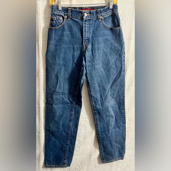 Vintage Levi's Blue Straight Leg 550 Jeans Classic Style Size 6 Mis M - Picture 1 of 5